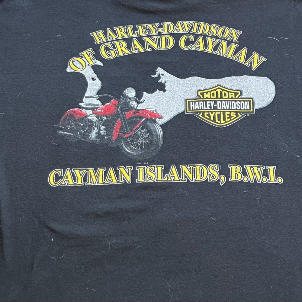 Harley Davidson Motorcycle Flame Bear Fire Grand Cayman, Cayman Island Shirt XL - Picture 8 of 11